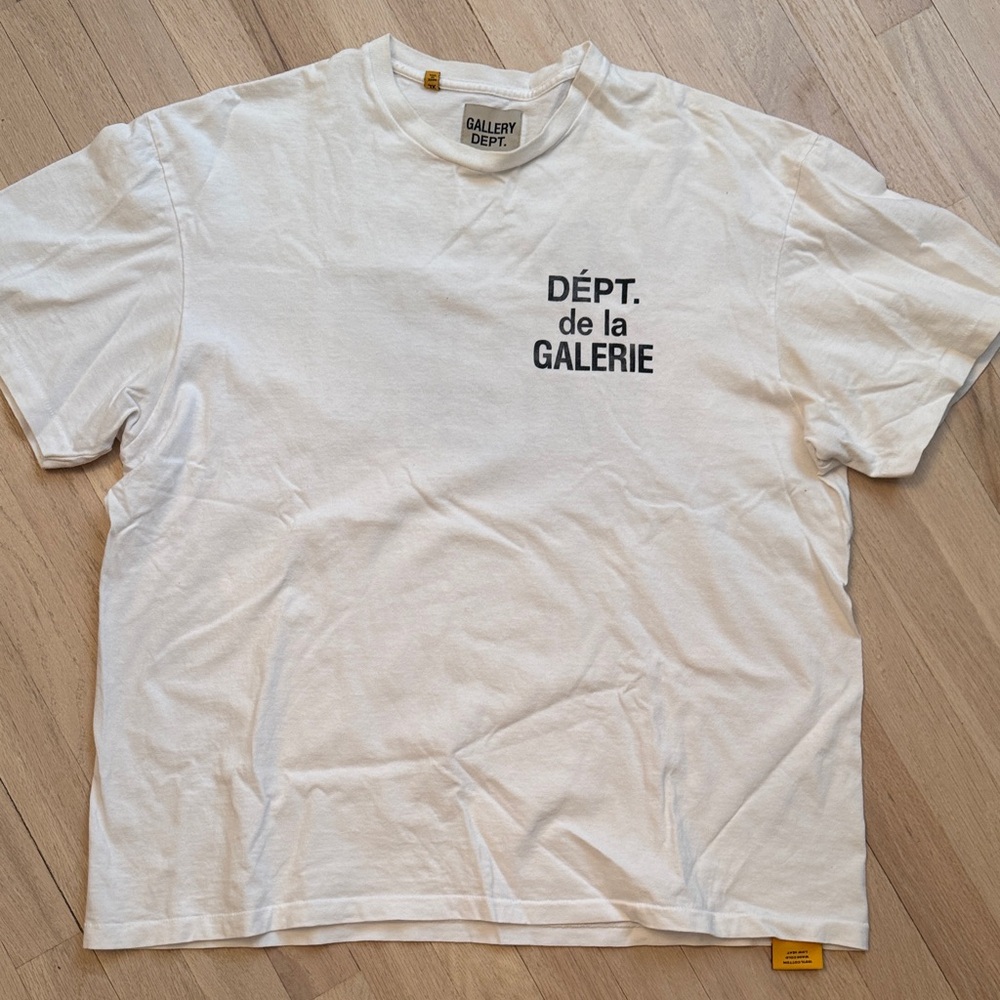 Gallery Dept White Tee with Black Print